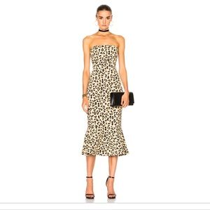 NWT Cinq e Sept Luna leopard dress size 0